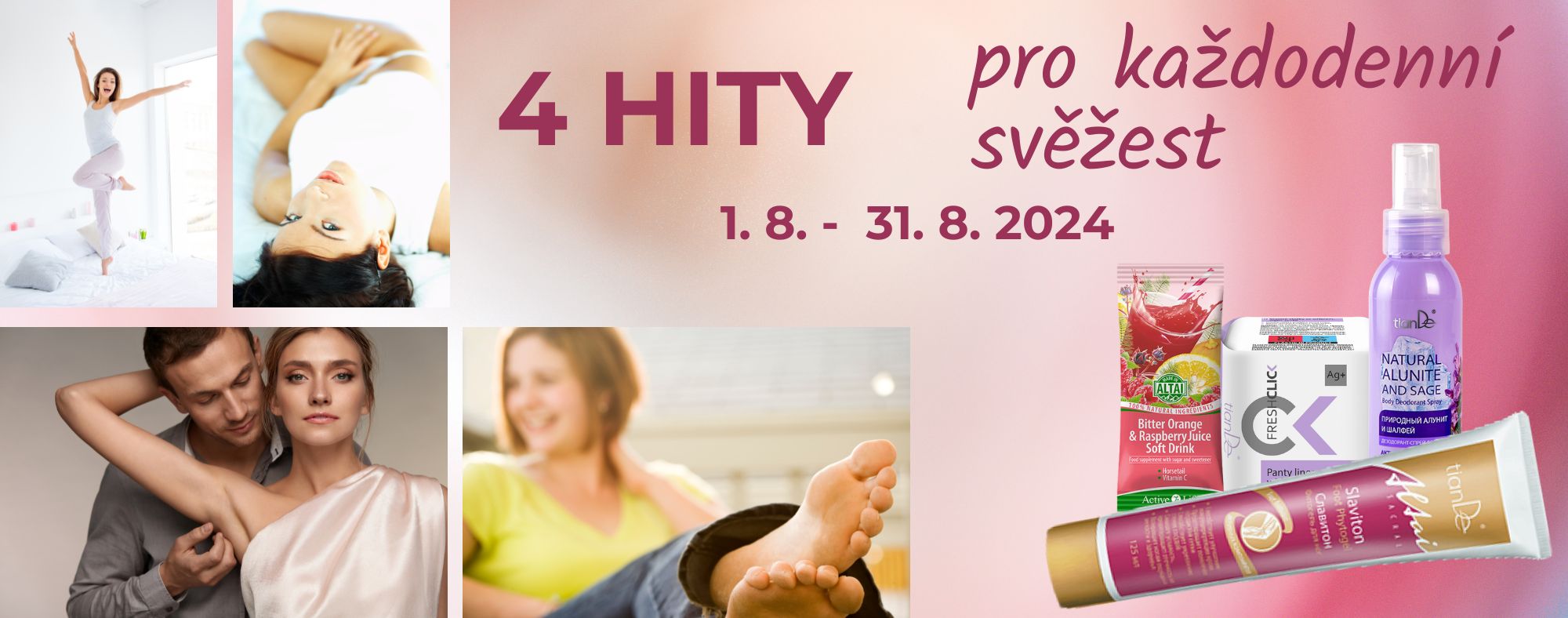 Srpnová soutěž o 4 hity pro každodenní svěžest